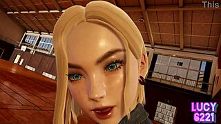 Dragon Ball Android 18 Wields Uncensored Combat Power