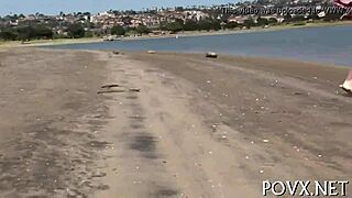 Powerful dude nails wet pussy in pov hardcore