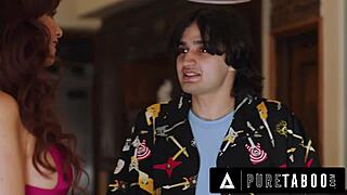 pure taboo teen 18+ shocked by stepmom syren de mer’s bimbofication. a wild family drama erupts.