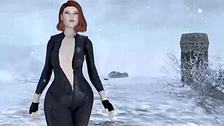 Scarlett Johansson gets Hulk smashed in the garage! 😏