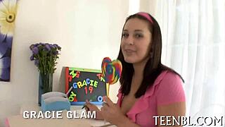 teen's rough cunt playing with cock sucking