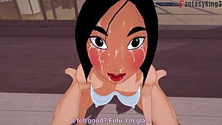 Fa mulan dives into full fantasy sex with hentai anime action