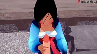 Fa mulan dives into full fantasy sex with hentai anime action