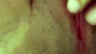 Indian Babe Rubs Shaved Area Before Work