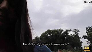 hunt4k angry stallion lets hunter fuck his thin petite 18+ brunette friend for cash