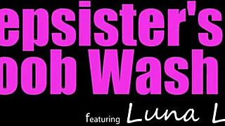 Big Tit Blonde Babe Taunts Stepbro with Cum Talk