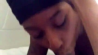 Harley gags hard on monster black cock with wet deepthroat!