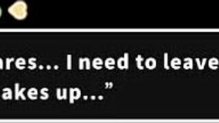 Ayano wakes me with a blowjob surprise in the night