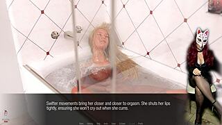 Jessica Oneil masturbates in bathroom during hard news episode thirty.