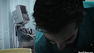 Petite teen 18+ endures pain from nasty doctor’s exam.