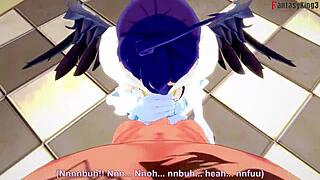 Albedo from Overlord gets wild in this fantasy sex scene with full details