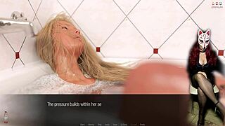 Jessica Oneil masturbates in bathroom during hard news episode thirty.