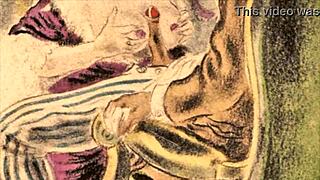 i love these vintage erotic drawings, they make me so hornyy