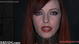 Babe gets her tight pussy prodded roughly