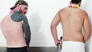 gay encounter in the bathroom with big cocks