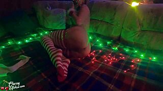 CHRISTMAS MILF SLOPPY BLOWJOB