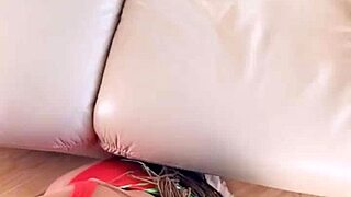 Petite babe leashed and drilled deep in tight rear