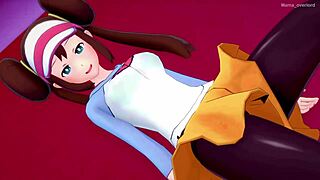 mei rosa wants to practice sex training on the bed in this uncensored 3d parody