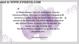 femdom gives jerk off instructions for orgasm