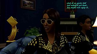 Sims 4 Black Sluts Engage In Orgy With Handjobs And Golden Showers