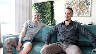Hey! First Gay Sofa Test with Hot Brazilian Muscle!