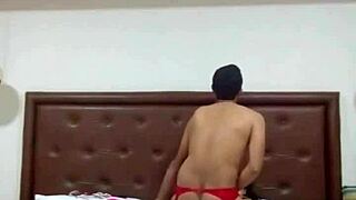 Latina wife uses strapon to peg her husband in intense couple fucking session