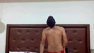 Latina wife uses strapon to peg her husband in intense couple fucking session