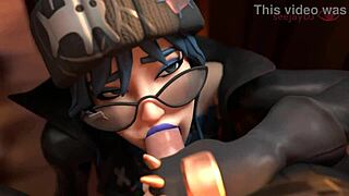 3D animated hentai with naughty student and teacher
