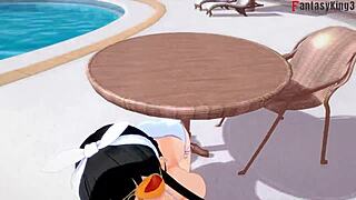 Watch Yor Forger in Bikini Pool Sex! Free POV from Spy X Family and Genshin Impact Fantasy.