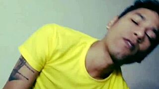 enjoying hairy guy's delicious dick with oral fun 😋