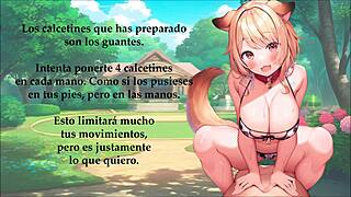 Ever thought of becoming a sex slave puppy with Spanish JOI outdoors?