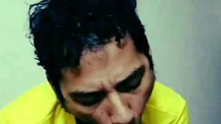 enjoying hairy guy's delicious dick with oral fun 😋