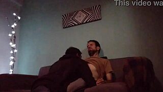 Wow, he's massaging and sucking that big gay cock!