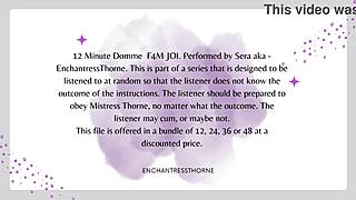 femdom gives jerk off instructions for orgasm