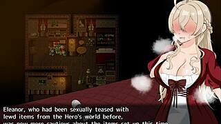 Housewife explores outdoor toys in hero's game blowjob adventure