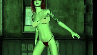I am your virtual redhead stripper with big anime tits