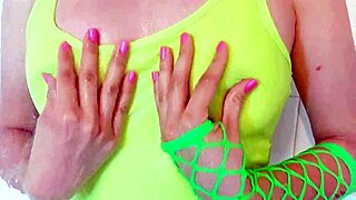 Intense shower reveals wet latina tits and ass through shirt