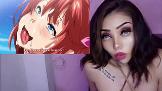 She surprises him masturbating on the beach and invites him to fuck