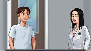 summertime saga episode 129 unfolds in anime style