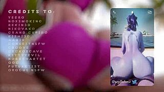 Scyllah MV Bends Over for Passionate Lesbian Anal and Handjob in Fantasy Anime