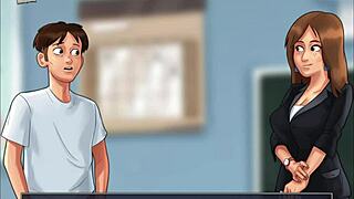 summertime saga episode 129 unfolds in anime style