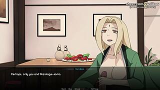 Tenten's young pussy creampied in Naruto hentai game