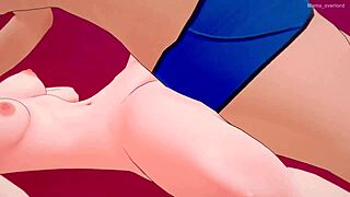 gwen gets undressed for adult hentai sex