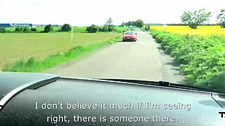 Pick-Up Brunette Banged Hard and Sperm Filled in Van