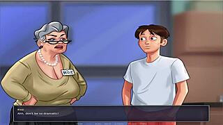 Summer Time Saga Uncensored Part 21: Intense Busty Old Character Action