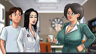 summertime saga episode 129 unfolds in anime style