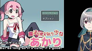 magic unability girl akari in crossdressing trial with machine tits action 😊