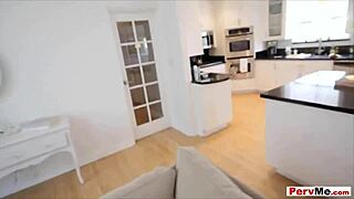 stepson shows affection to his stepmom.