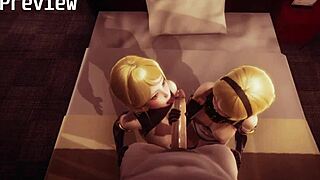 fucked the sexy twins from nier automata in wild 3d hentai.