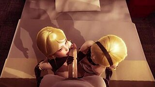 fucked the sexy twins from nier automata in wild 3d hentai.